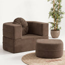 Calina Foldable Lounge Chair & Sofa Bed – Brown
