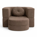 Calina Foldable Lounge Chair & Sofa Bed – Brown