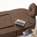 Calina Foldable Lounge Chair & Sofa Bed – Brown