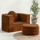 Calina Foldable Lounge Chair & Sofa Bed – Terracotta