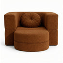 Calina Foldable Lounge Chair & Sofa Bed – Terracotta