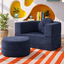 Calina Foldable Lounge Chair & Sofa Bed – Indigo Blue