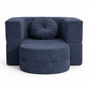 Calina Foldable Lounge Chair & Sofa Bed – Indigo Blue