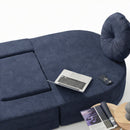 Calina Foldable Lounge Chair & Sofa Bed – Indigo Blue