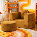Calina Foldable Lounge Chair & Sofa Bed – Mustard