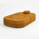 Calina Foldable Lounge Chair & Sofa Bed – Mustard