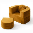 Calina Foldable Lounge Chair & Sofa Bed – Mustard