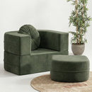 Calina Foldable Lounge Chair & Sofa Bed – Green