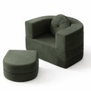 Calina Foldable Lounge Chair & Sofa Bed – Green