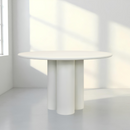 Round Dining Table – Cream