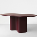 Wave Dining Table – Burgundy