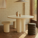 Round Dining Table – Cream