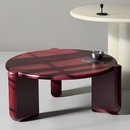 Halo Coffee Table – Burgundy