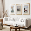 Claude Monet Art Set of 3 Beach Posters Decor by Wall Art Set