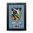Calvin Johnson in Action Detroit Lions 8" x 10" Framed Football Photo with Engraved Autograph by Dynasty Sports & Framing