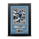 Calvin Johnson Spotlight Action Detroit Lions 8" x 10" Framed Football Photo with Engraved Autograph by Dynasty Sports & Framing