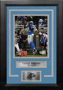 Calvin Johnson v. Vikings Detroit Lions 8" x 10" Framed Football Photo with Engraved Autograph by Dynasty Sports & Framing