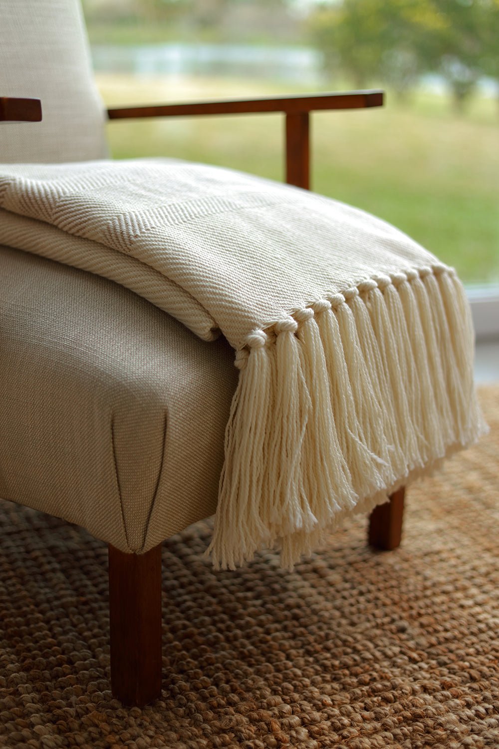 Camel Sarga Merino Throw, photo 2 of 3