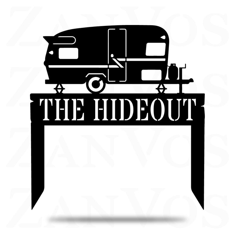 Camper Monogram With Stakes