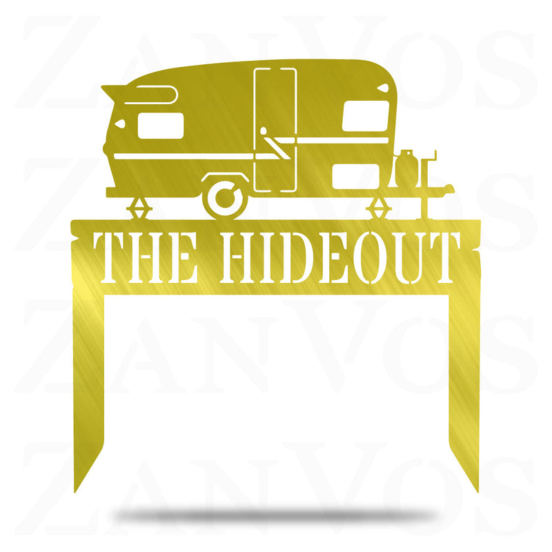 Camper Monogram With Stakes