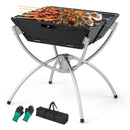 3-in-1 Camping Campfire Grill with Stainless Steel Grills Carrying Bag & Gloves by DirectDeals