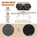 3-in-1 Camping Campfire Grill with Stainless Steel Grills Carrying Bag & Gloves by DirectDeals