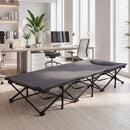 Camping Cot with Padded Pillow and Storage Pouch - Gray