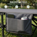 Camping Cot with Padded Pillow and Storage Pouch - Gray