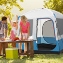 5 Person Camping Tent with Mesh Windows and Carrying Bag for Camping Hiking Traveling-White by LJGDeals