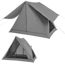 Pop-up Camping Tent for 2-3 People with Carry Bag and Rainfly for Backpacking Hiking Trip-Gray by LJGDeals