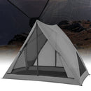 Pop-up Camping Tent for 2-3 People with Carry Bag and Rainfly for Backpacking Hiking Trip-Gray by LJGDeals