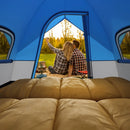 3 Person Outdoor Camping Tent with Removable Floor Mat for Camping Hiking Traveling-Blue by LJGDeals