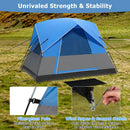 3 Person Outdoor Camping Tent with Removable Floor Mat for Camping Hiking Traveling-Blue by LJGDeals