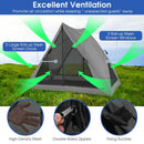 Pop-up Camping Tent for 2-3 People with Carry Bag and Rainfly for Backpacking Hiking Trip-Gray by LJGDeals