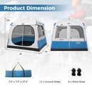 5 Person Camping Tent with Mesh Windows and Carrying Bag for Camping Hiking Traveling-White by LJGDeals