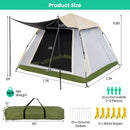 2-4 Person Instant Pop-up Camping Tent with Removable Rainfly by LJGDeals
