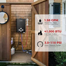 Camplux BW158BP60 Camping Water Heater With Pump Kit