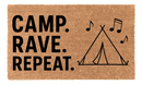 Camp Rave Repeat Coir Mat