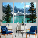 Canadian Rockies Moraine Lake Landscape Canvas Print, by MyGreatCanvas | Canvas Wall Art Prints | Photo Prints & Wall Decor