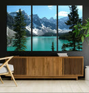 Canadian Rockies Moraine Lake Landscape Canvas Print, by MyGreatCanvas | Canvas Wall Art Prints | Photo Prints & Wall Decor