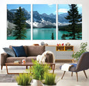 Canadian Rockies Moraine Lake Landscape Canvas Print, by MyGreatCanvas | Canvas Wall Art Prints | Photo Prints & Wall Decor