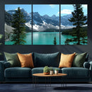 Canadian Rockies Moraine Lake Landscape Canvas Print, by MyGreatCanvas | Canvas Wall Art Prints | Photo Prints & Wall Decor