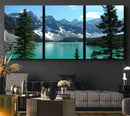 Canadian Rockies Moraine Lake Landscape Canvas Print, by MyGreatCanvas | Canvas Wall Art Prints | Photo Prints & Wall Decor