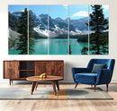 Canadian Rockies Moraine Lake Landscape Canvas Print, by MyGreatCanvas | Canvas Wall Art Prints | Photo Prints & Wall Decor