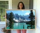 Canadian Rockies Moraine Lake Landscape Canvas Print, by MyGreatCanvas | Canvas Wall Art Prints | Photo Prints & Wall Decor