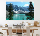 Canadian Rockies Moraine Lake Landscape Canvas Print, by MyGreatCanvas | Canvas Wall Art Prints | Photo Prints & Wall Decor