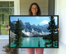 Canadian Rockies Moraine Lake Landscape Canvas Print, by MyGreatCanvas | Canvas Wall Art Prints | Photo Prints & Wall Decor