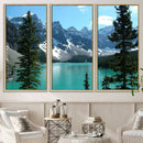 Canadian Rockies Moraine Lake Landscape Canvas Print, by MyGreatCanvas | Canvas Wall Art Prints | Photo Prints & Wall Decor