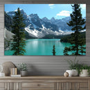 Canadian Rockies Moraine Lake Landscape Canvas Print, by MyGreatCanvas | Canvas Wall Art Prints | Photo Prints & Wall Decor