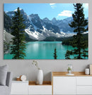 Canadian Rockies Moraine Lake Landscape Canvas Print, by MyGreatCanvas | Canvas Wall Art Prints | Photo Prints & Wall Decor